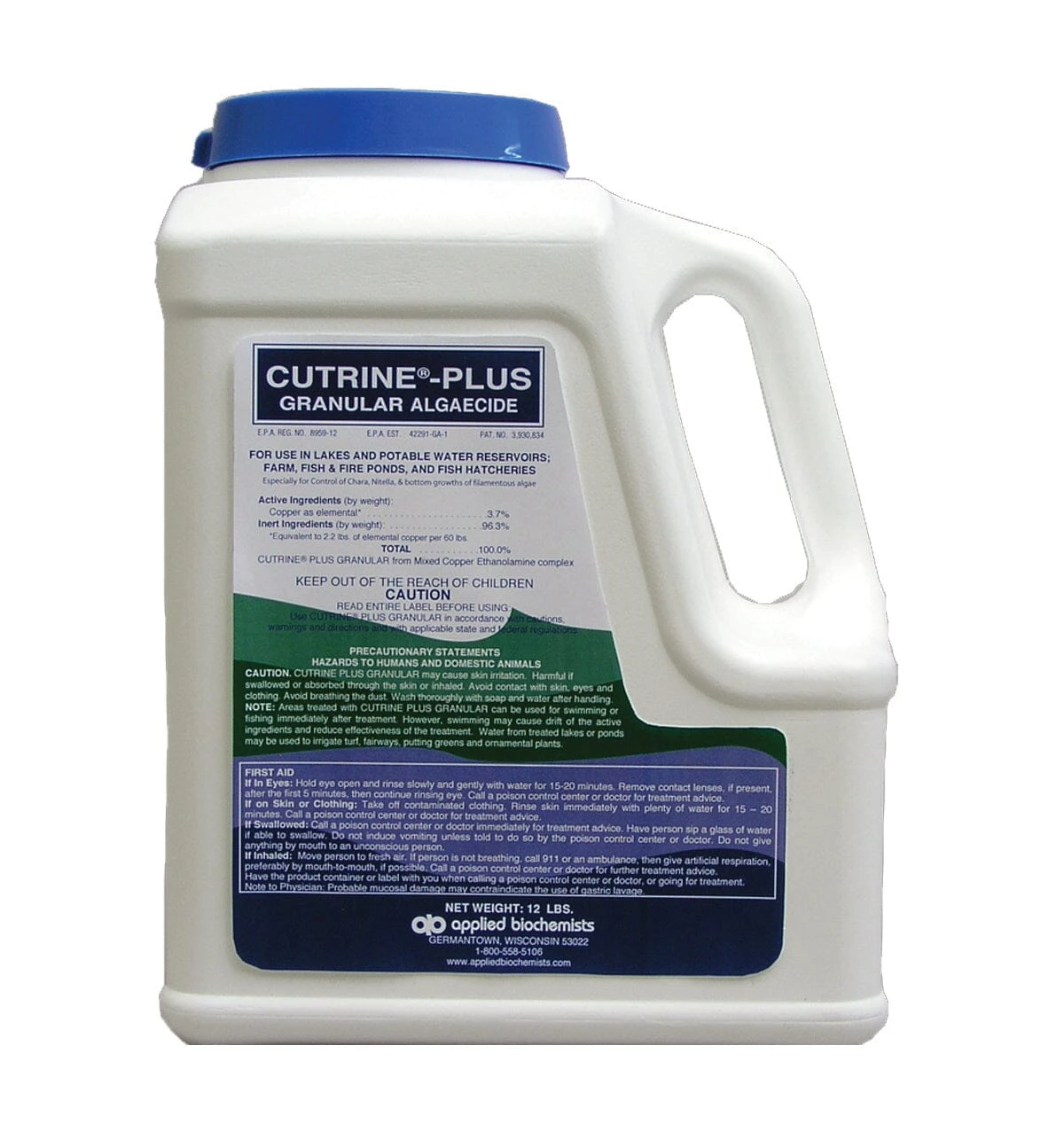 Applied Biochemists Cutrine-Plus Granular Algaecide Pond Water Treatment - 12 Lbs 1 Applied Biochemists Cutrine-Plus Granular Algaecide Pond Water Treatment - 12 Lbs