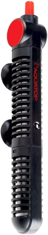 Aquatop Premier Glass Heater With Protective Guard Submersible Fish Tank Heater - 100 Watt