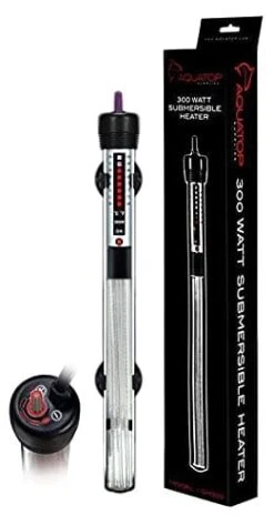 Aquatop Submersible Glass Heater Submersible Fish Tank Heater - 300 Watt