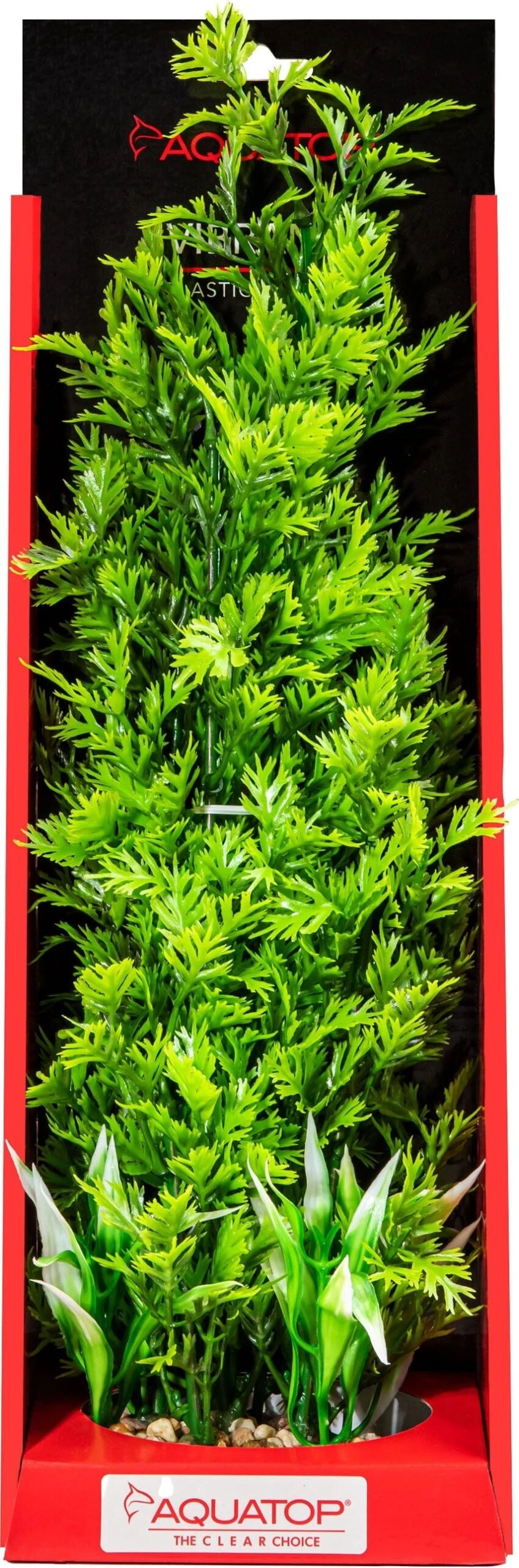Aquatop Vibrant Wild Plant Boxed Plastic Aquarium Plant - Green - 16 1 Aquatop Vibrant Wild Plant Boxed Plastic Aquarium Plant - Green - 16