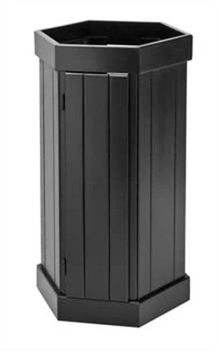 Aqueon Hexagon Pine Stand - Black - 20 Gal