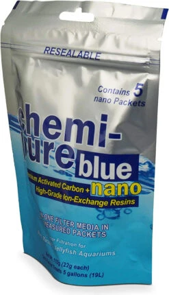 Chemi-Pure Blue Nano Packs Aquarium Filter Insert - 22 G - 5 Pack -Pets-Fish Shop chemi pure blue nano packs aquarium filter insert 22 g 5 pack 352351