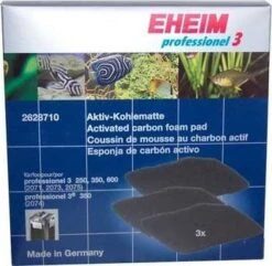 Eheim Activated Carbon Pads For 2071-2075/2074/Pro 4/2271/2272/2273/2274/2275 - 3 Pk
