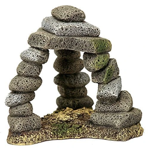 Exotic Environments Triple Pebble Archway Resin Aquatics Decoration - Medium 1 Exotic Environments Triple Pebble Archway Resin Aquatics Decoration - Medium