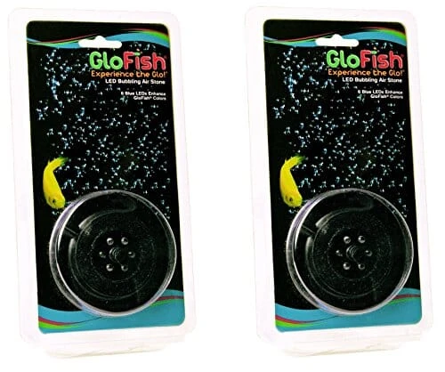 Glofish LED Round Bubbler Aquatics Air Control - Blue 1 Glofish LED Round Bubbler Aquatics Air Control - Blue