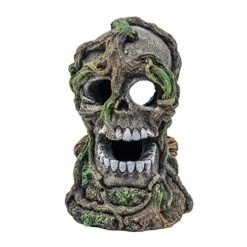 Glofish Skull Decor Resin Aquatics Decoration -