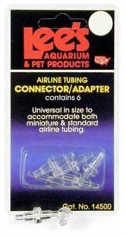 Lee's Airline Tubing Connectors/Adapters - 6 Pk - Pack Of 6