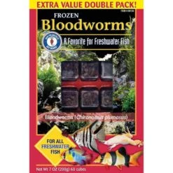 San Francisco Bay Brand Frozen Bloodworms - 60 Cubes - 7 Oz