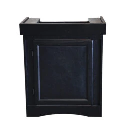 Seapora Monarch Cabinet Stand - Black - 24" X 12"