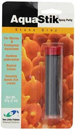 Two Little Fishies AquaStik Epoxy Putty - Stone Grey - 2 Oz